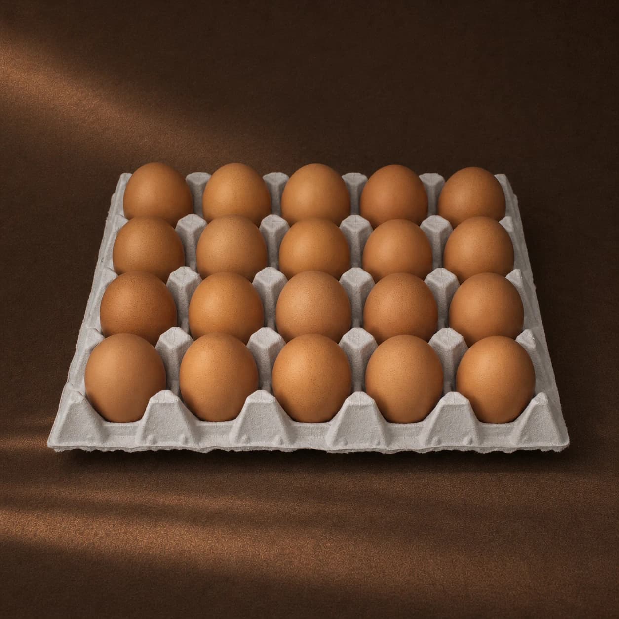 20 eggs - Jumbo Brown Trays