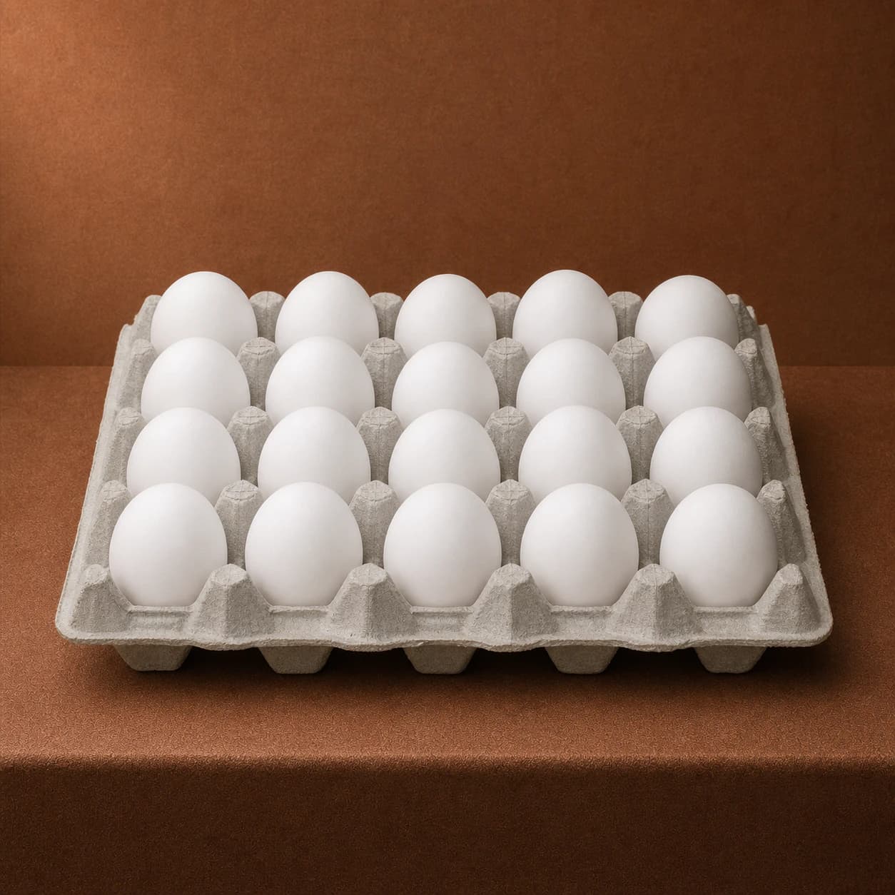 20 eggs - Jumbo White Trays