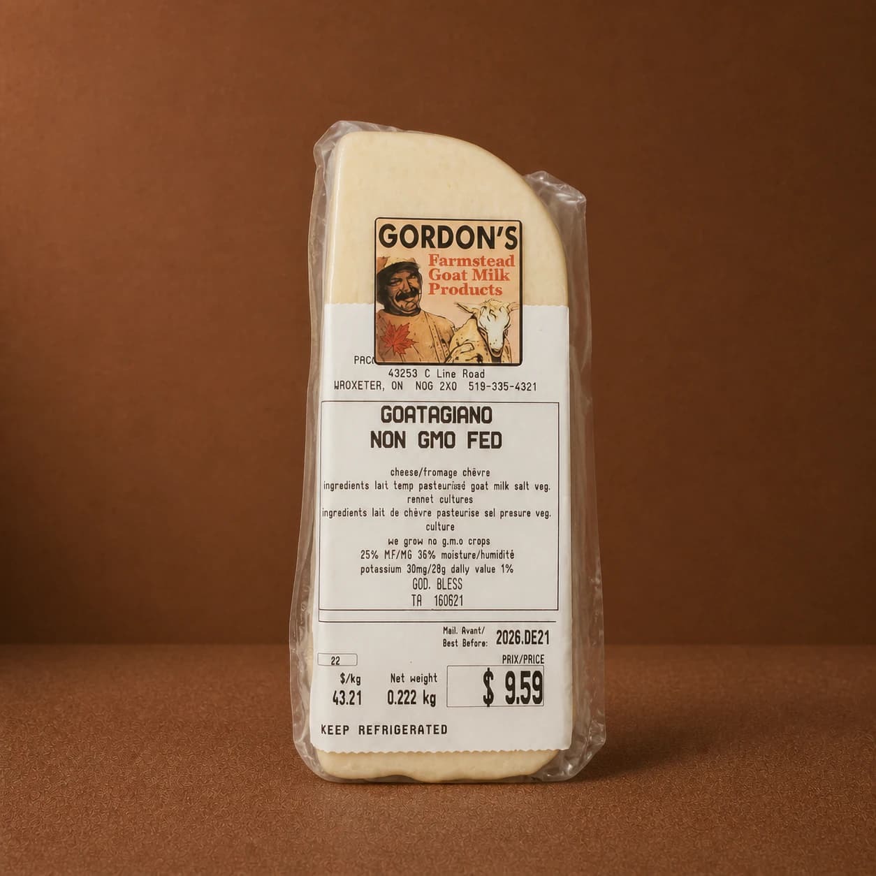 Goatagiano - Gordons Goat Cheese