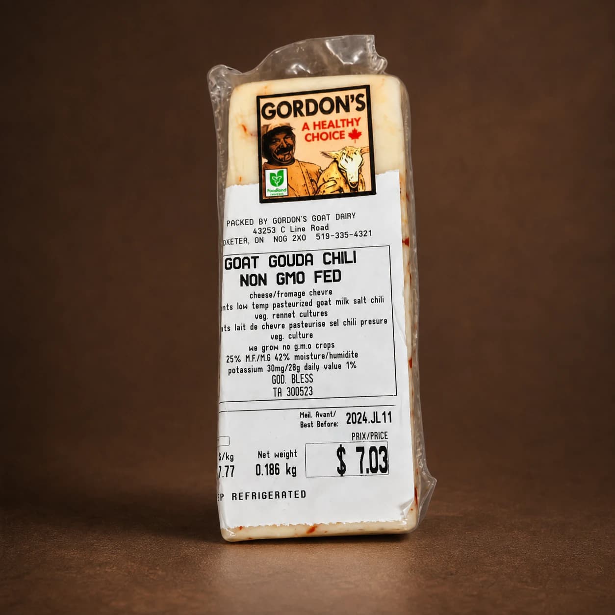 Gouda- Gordons Goat Cheese