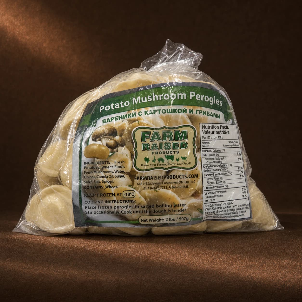 Potato Mushroom Pierogies